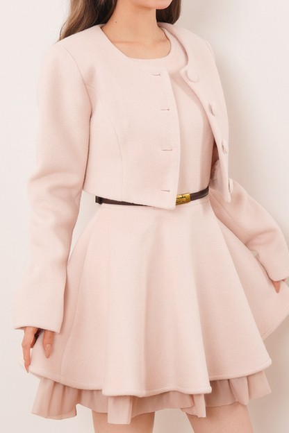 Sweet Powder Short Jacket + Flare Dress
