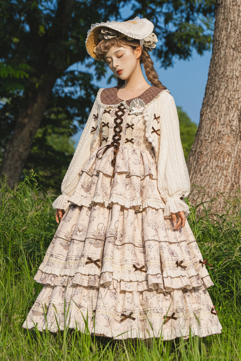 Bunning Time Lolita Dress + Doll Cardigan