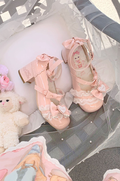 Lace Ribbon Lolita Shoes