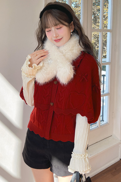Girly Loose Lapel Sweater