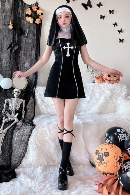 Nightclub Nun Masquerade Dress