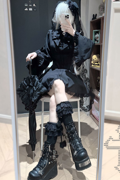 Lace Bell Sleeve Dress + Pants