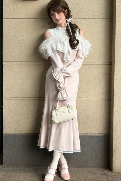 Sweet Off-shoulder Girly Dress