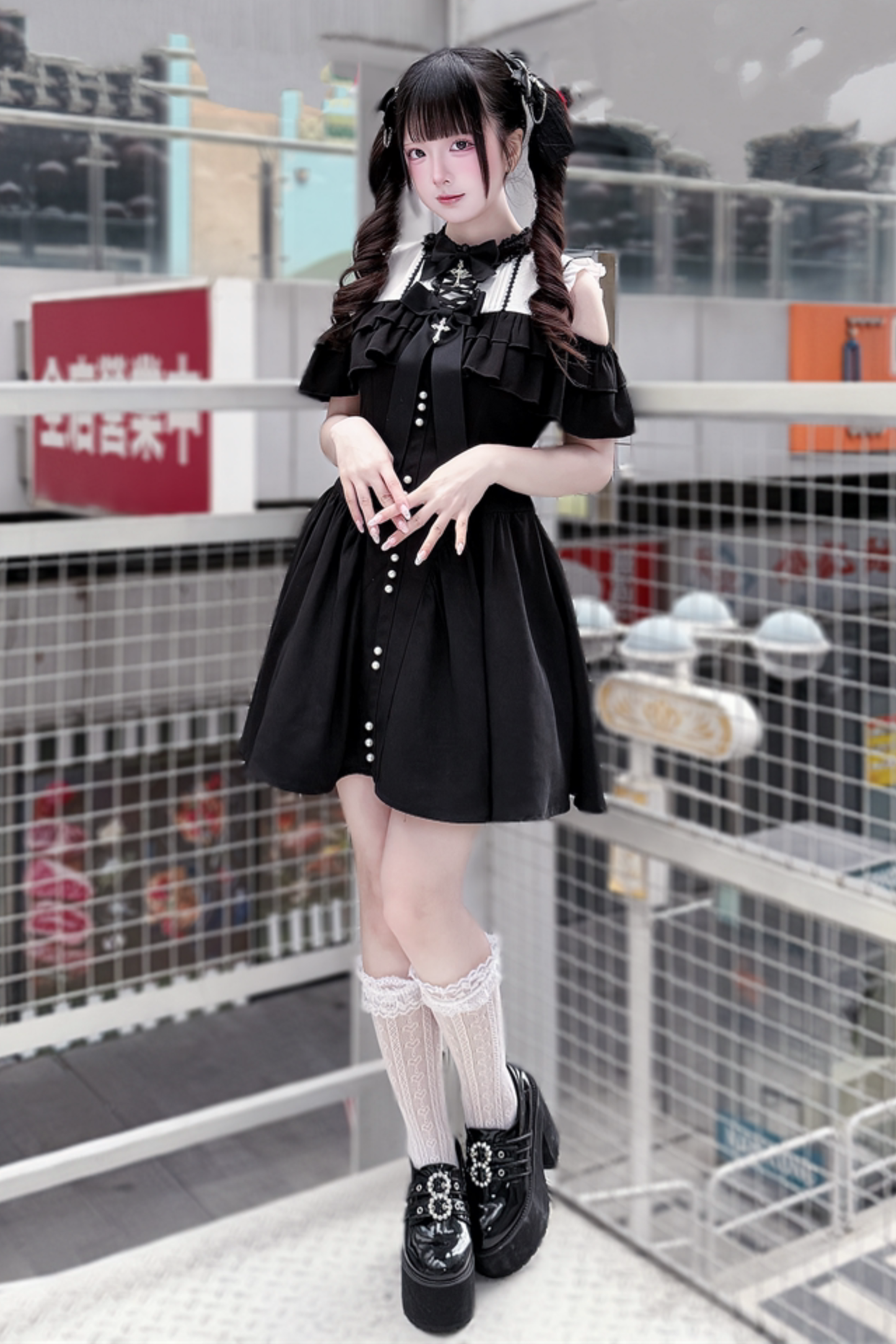 Off-shoulder Dark Sweet Dress
