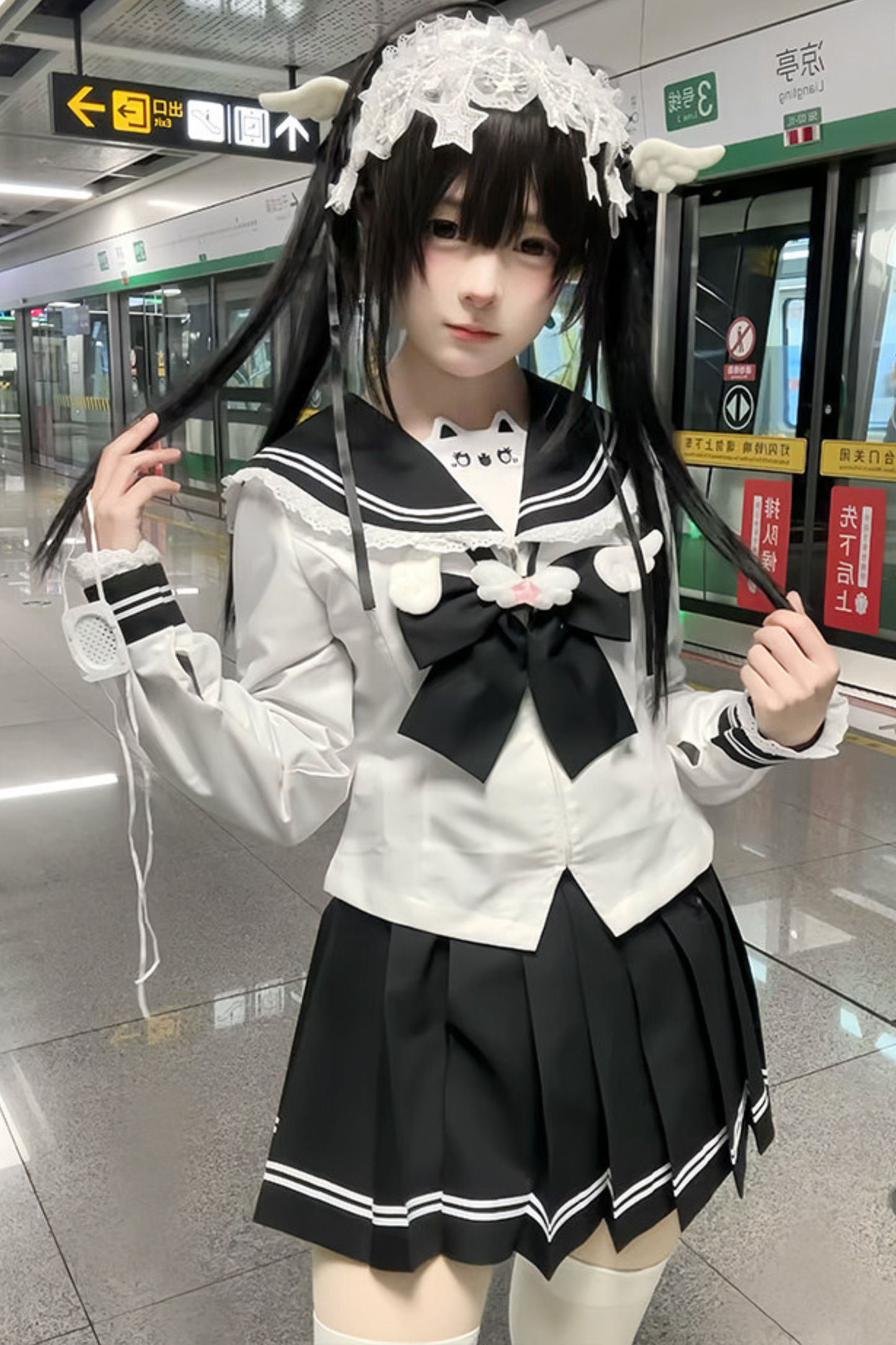 Sweet Sailor Top + Skirt + Tie