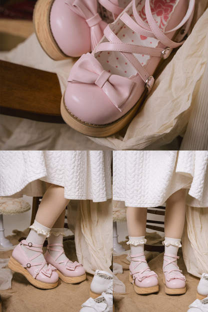 Ribbon Flat Lolita Shoes