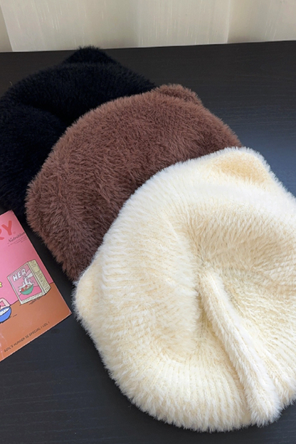 Cat Ear Fur Beret