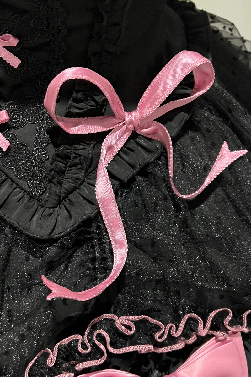 [pre-order Deadline: March 10] Candy Heartbeat Lolita Shirt + Jumper Skirt + Hat + Ribbon