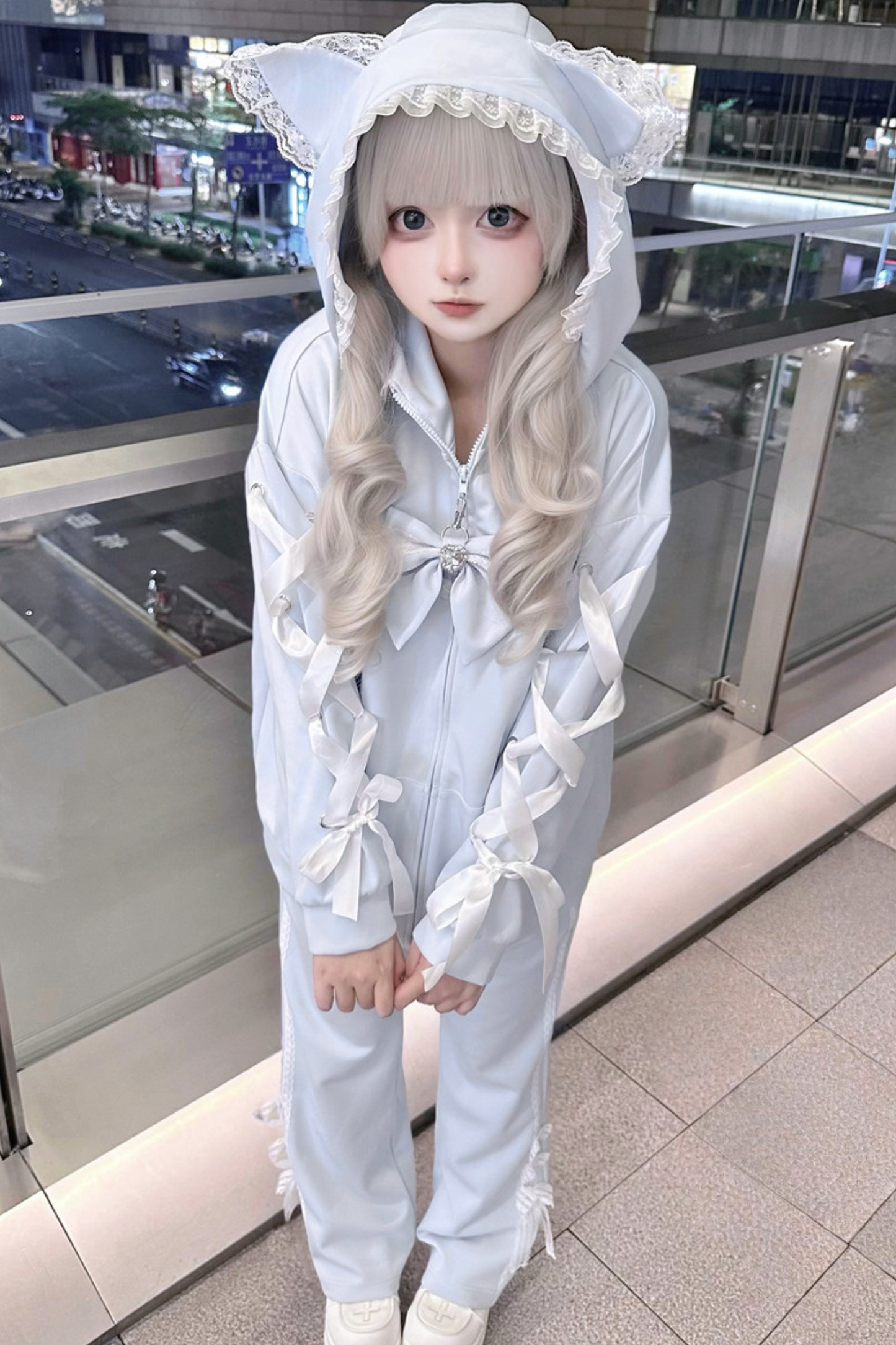 Subculture Cat Ear Hooded Jacket + Pants + Hat