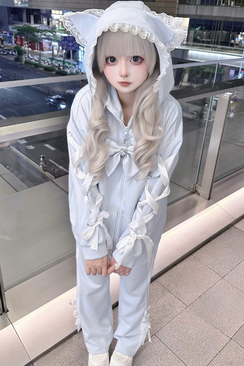 Subculture Cat Ear Hooded Jacket + Pants + Hat