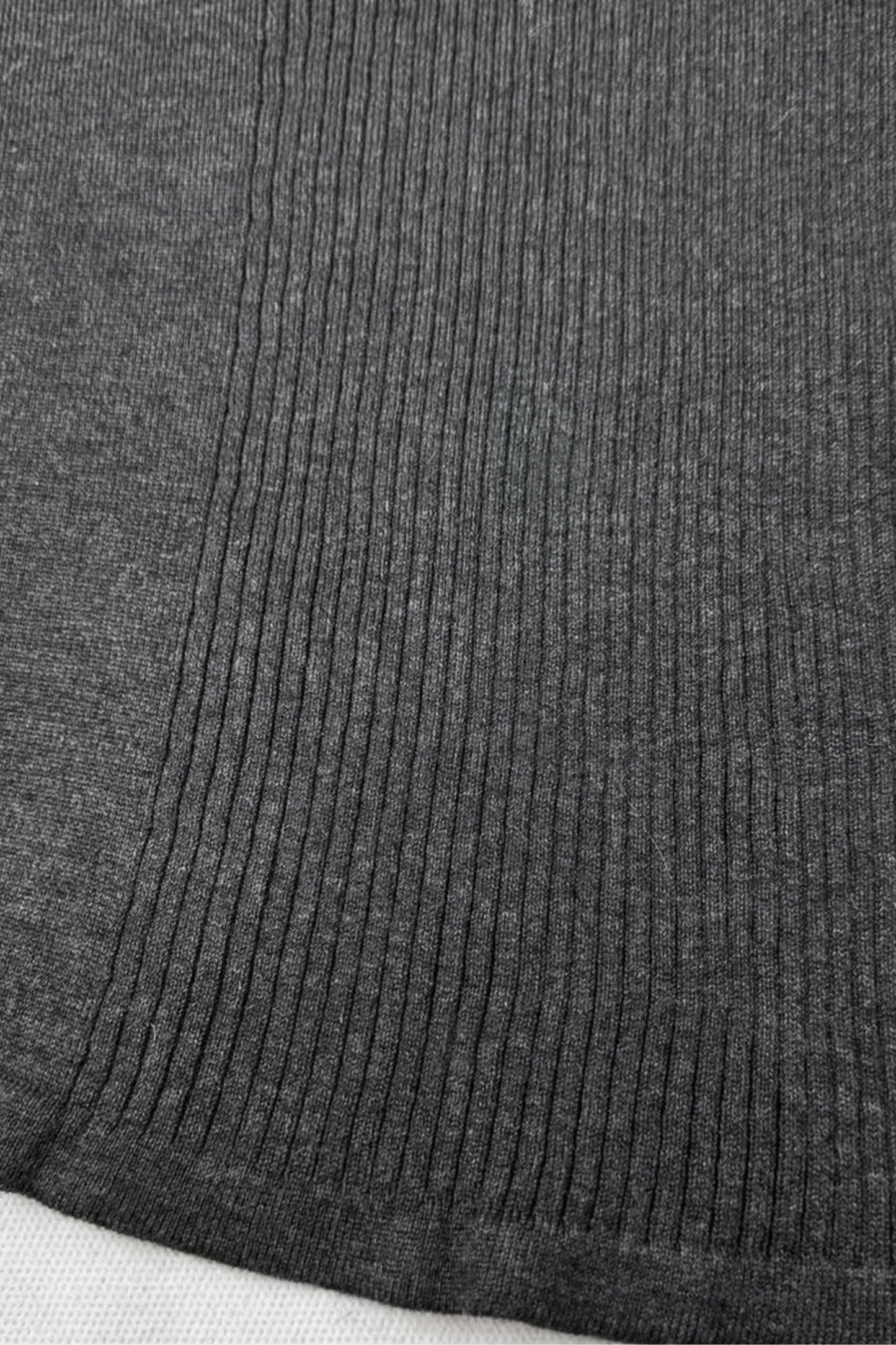 Dark Asymmetrical Turtleneck Top