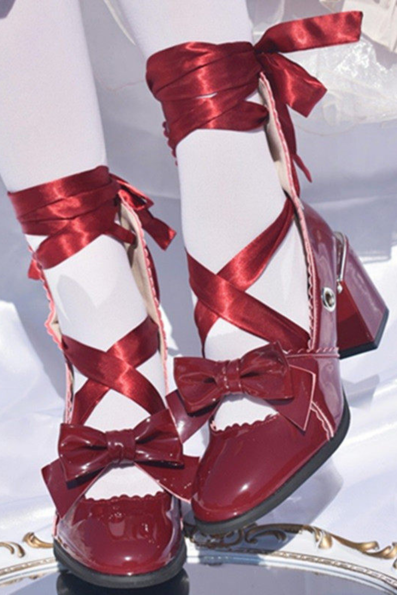 Lace-up Retro Lolita Shoes