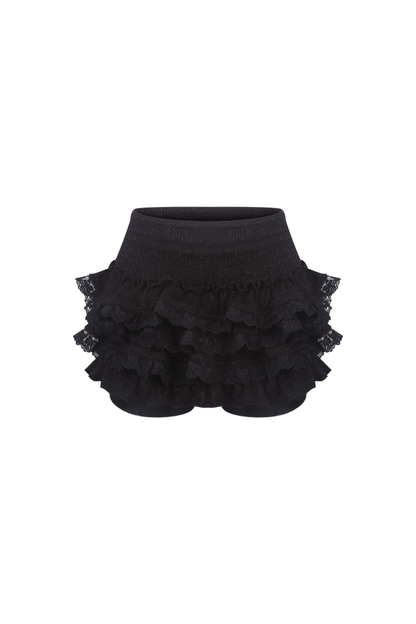 Dark Slim Top + Shawl + Skirt