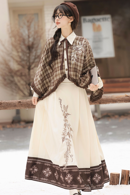 Retro Plaid Top + Skirt