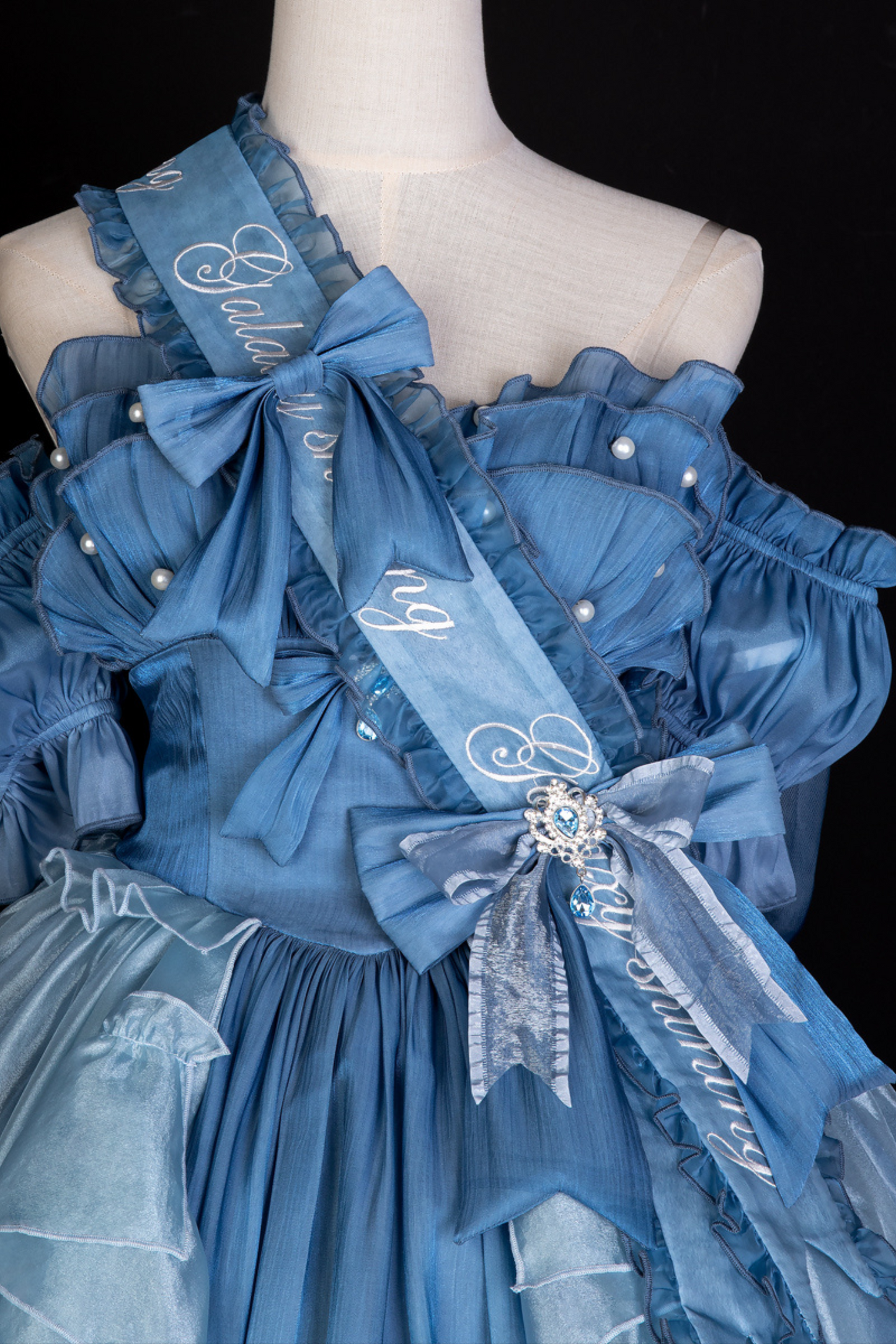 [pre-order] Blue Swing Fairy Puffy Dress + Sleeve + Ribbon