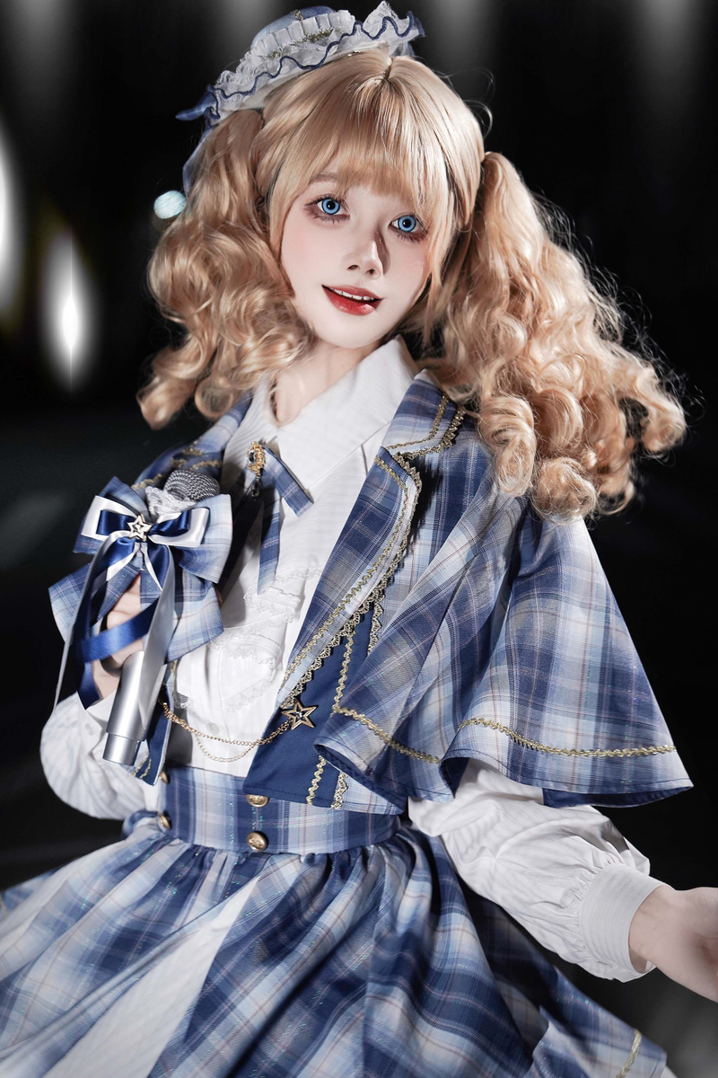 Starlight Idol Cosplay Cape + Shirt + Skirt + Leg Warmers
