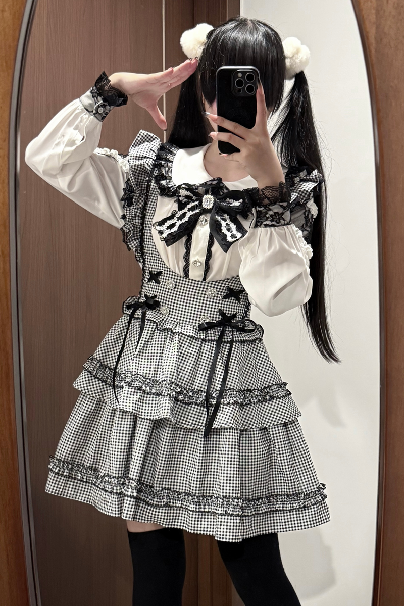 Doll Shirt + Ruffle Sass Skirt