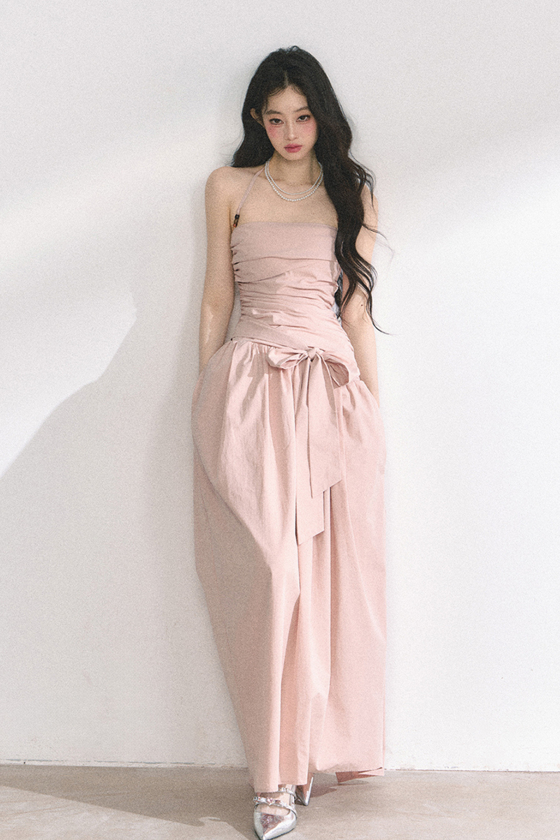Halter Neck Long Dress