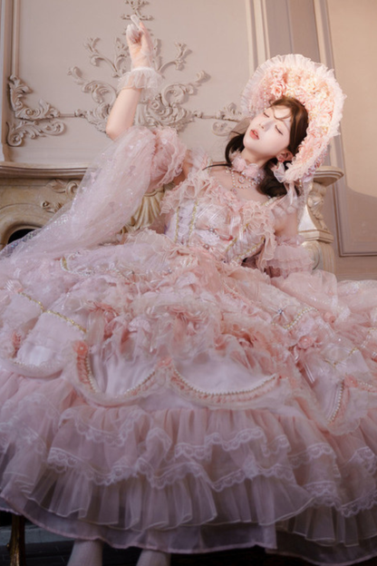 Sweet Flower Tea Party Medium Lolita Dress