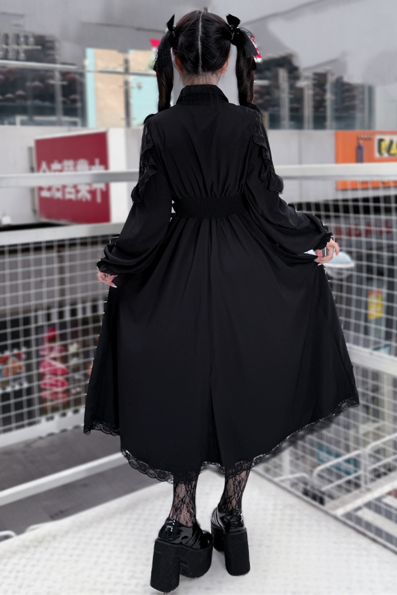 Long Dark Black Dress