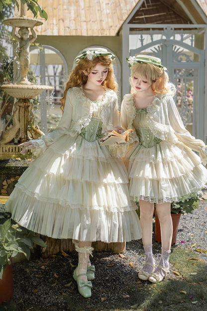 Flying Jupiter Lolita Jumper Skirt + Cardigan + Hat