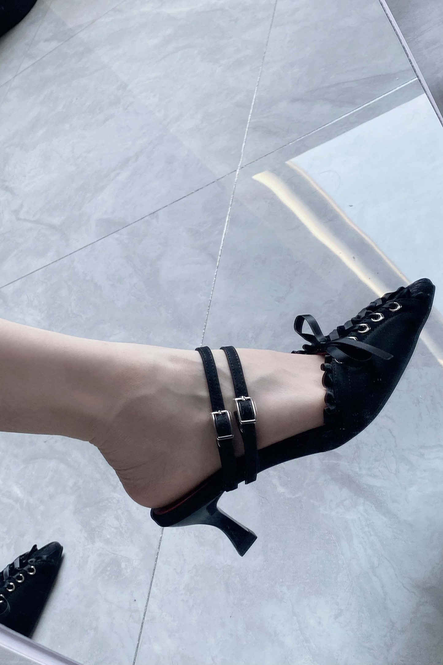 Gothic Lace-up Heeled Shoes