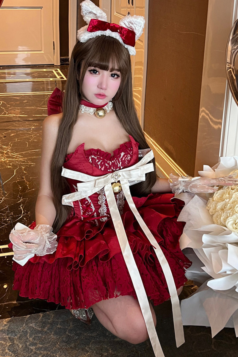 Holiday Lover Princess Dress + Snow Tail + Bell