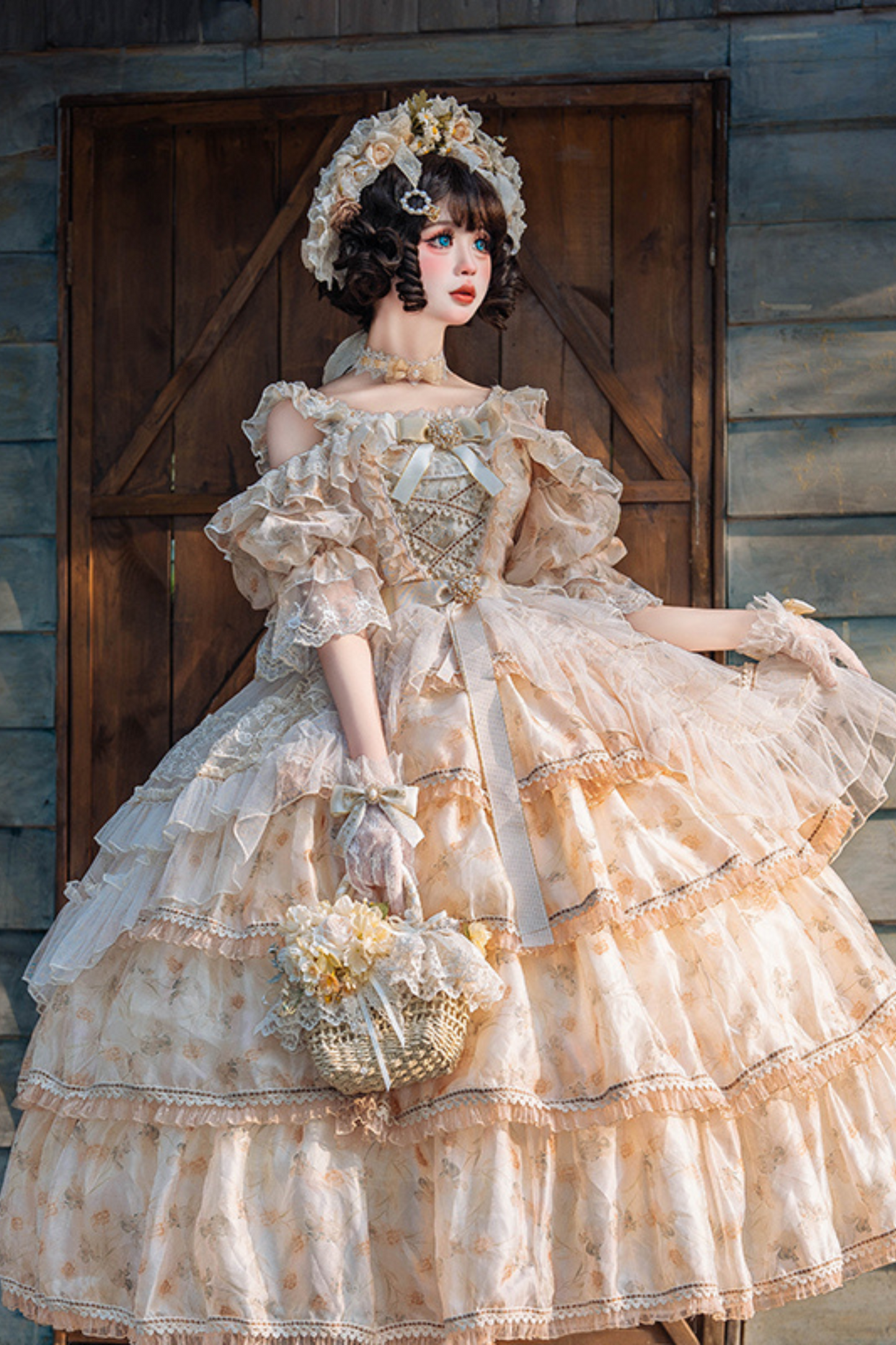 Flower Wedding Retro Girl Lolita Dress