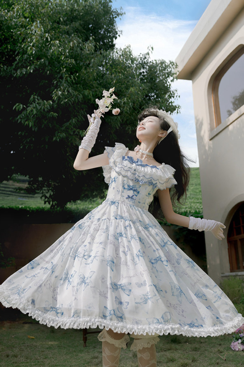 Eternal Garden Lolita Dress + Off Shoulder Dress + Jumper Skirt + Shirt