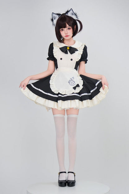 Black and White Cat Maid Set