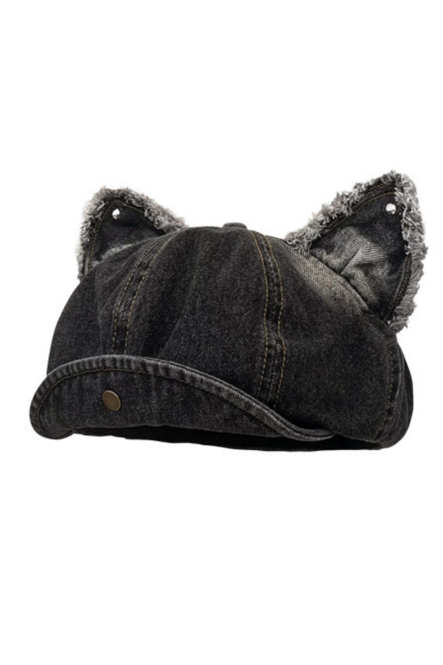 Denim Cat Ear Beret