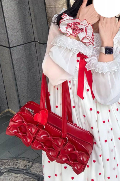 Sweet Dream Ribbon Baguette Bag