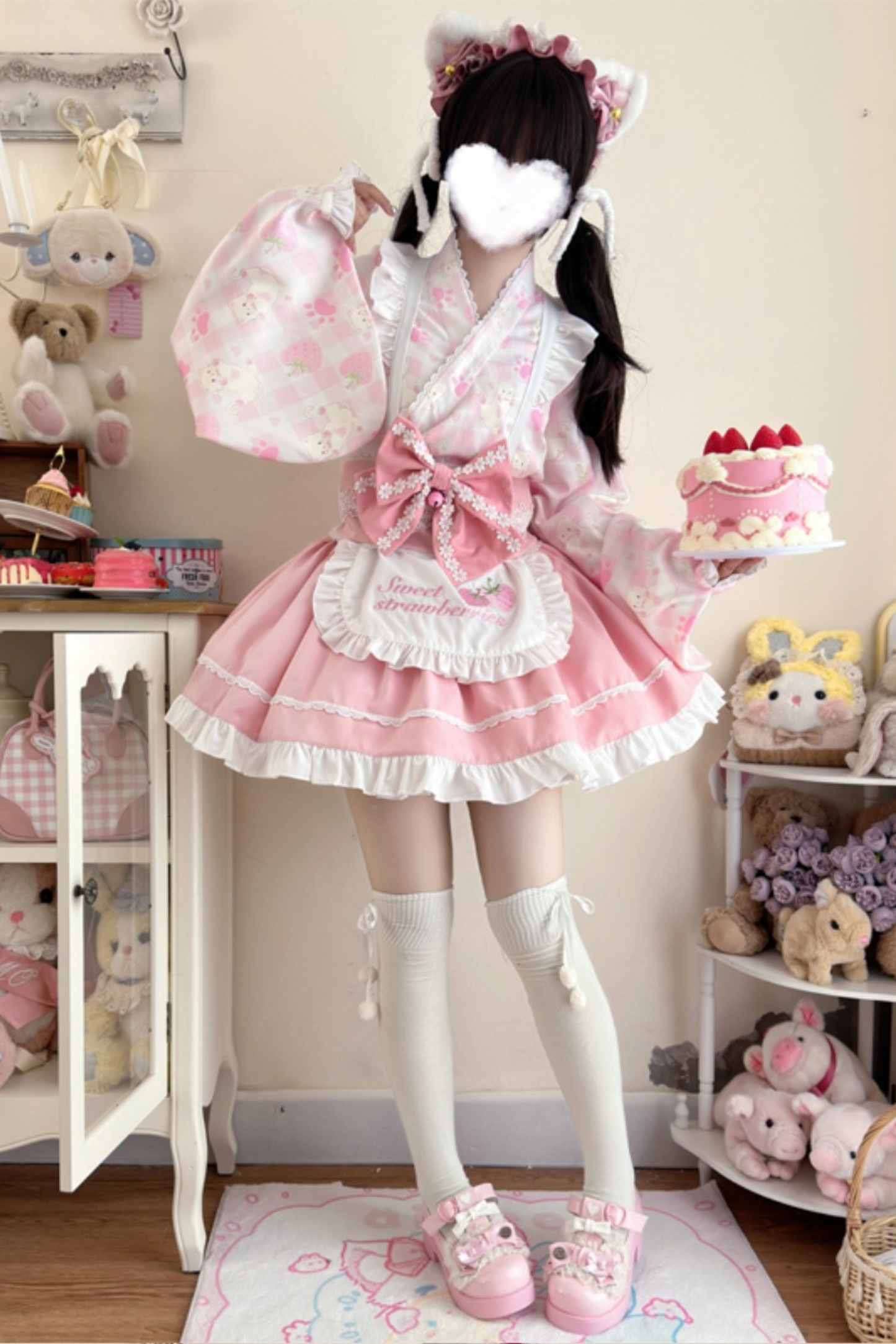 [pre-order] Strawberry Retro Cafe Japanese Lolita Dress