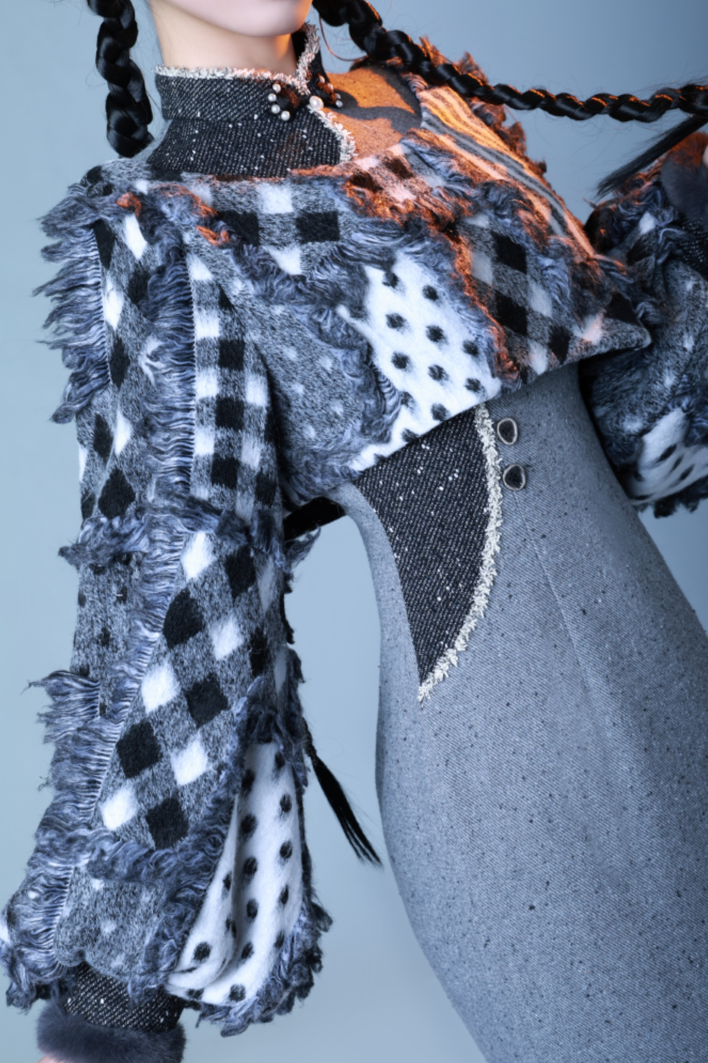 Check Design Mode Chinese Dress