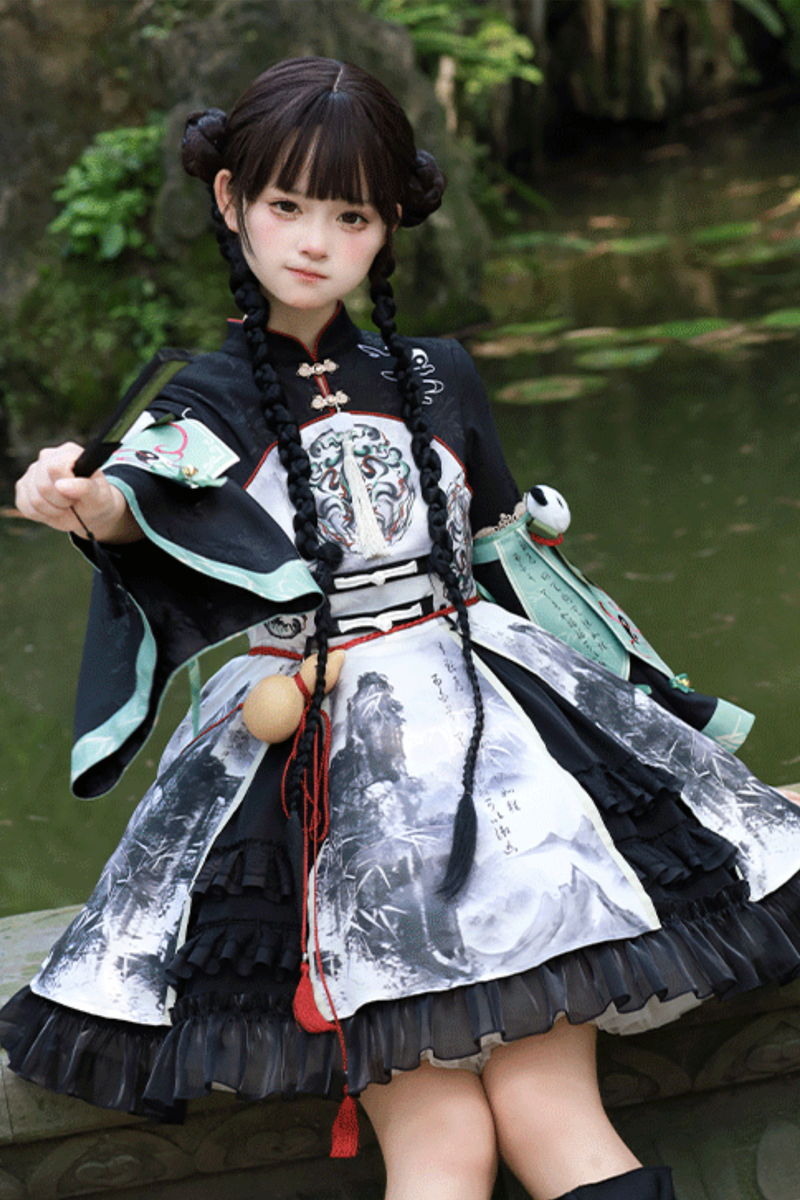 [pre-order] Bamboo Chinese-style Panda Dress Suit
