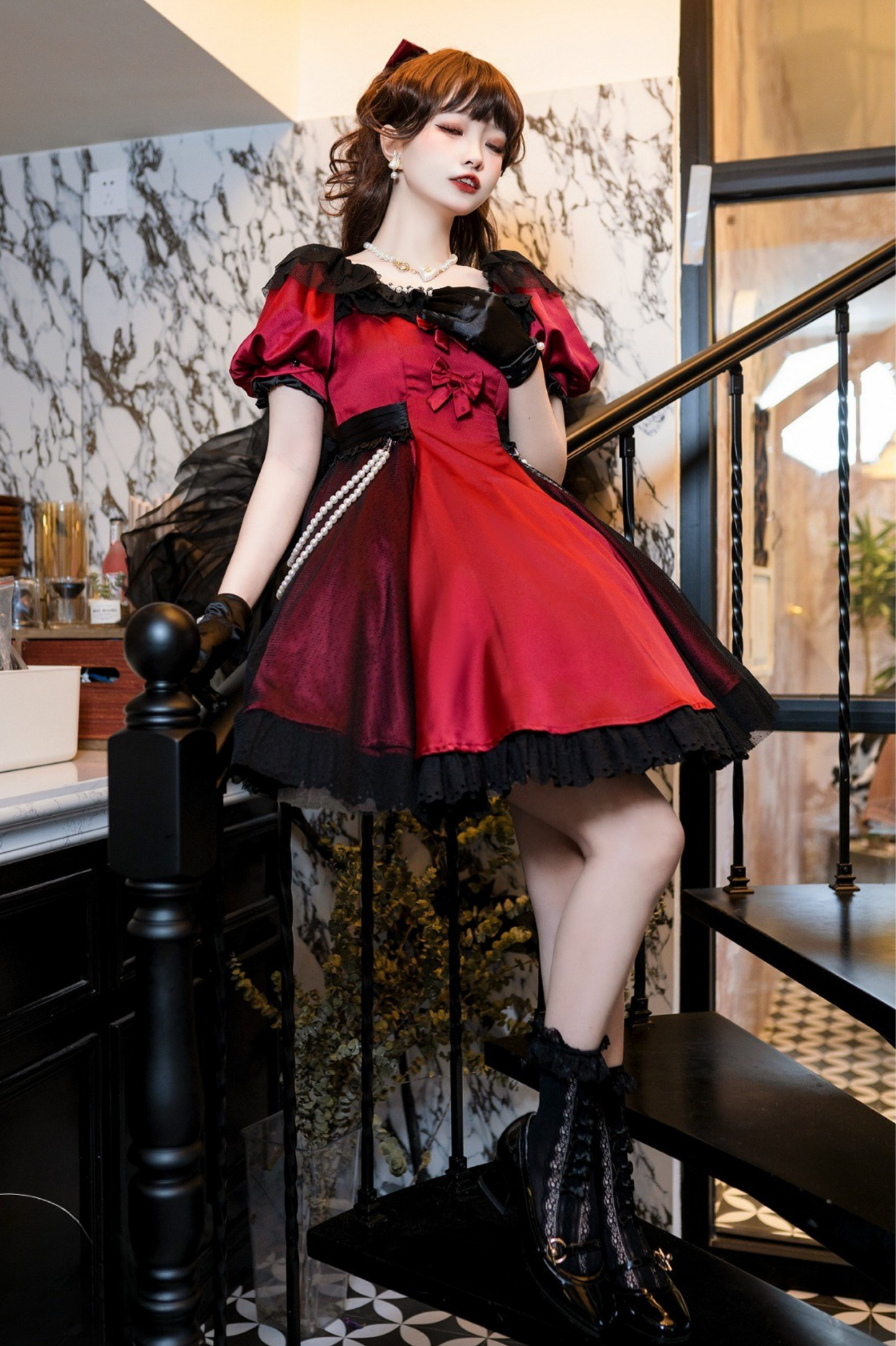 Mystery Girly Ribbon Dress + Accessories