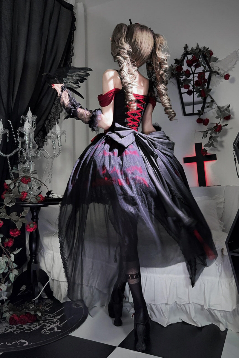Dragonborn Gothic Dress + Necklace