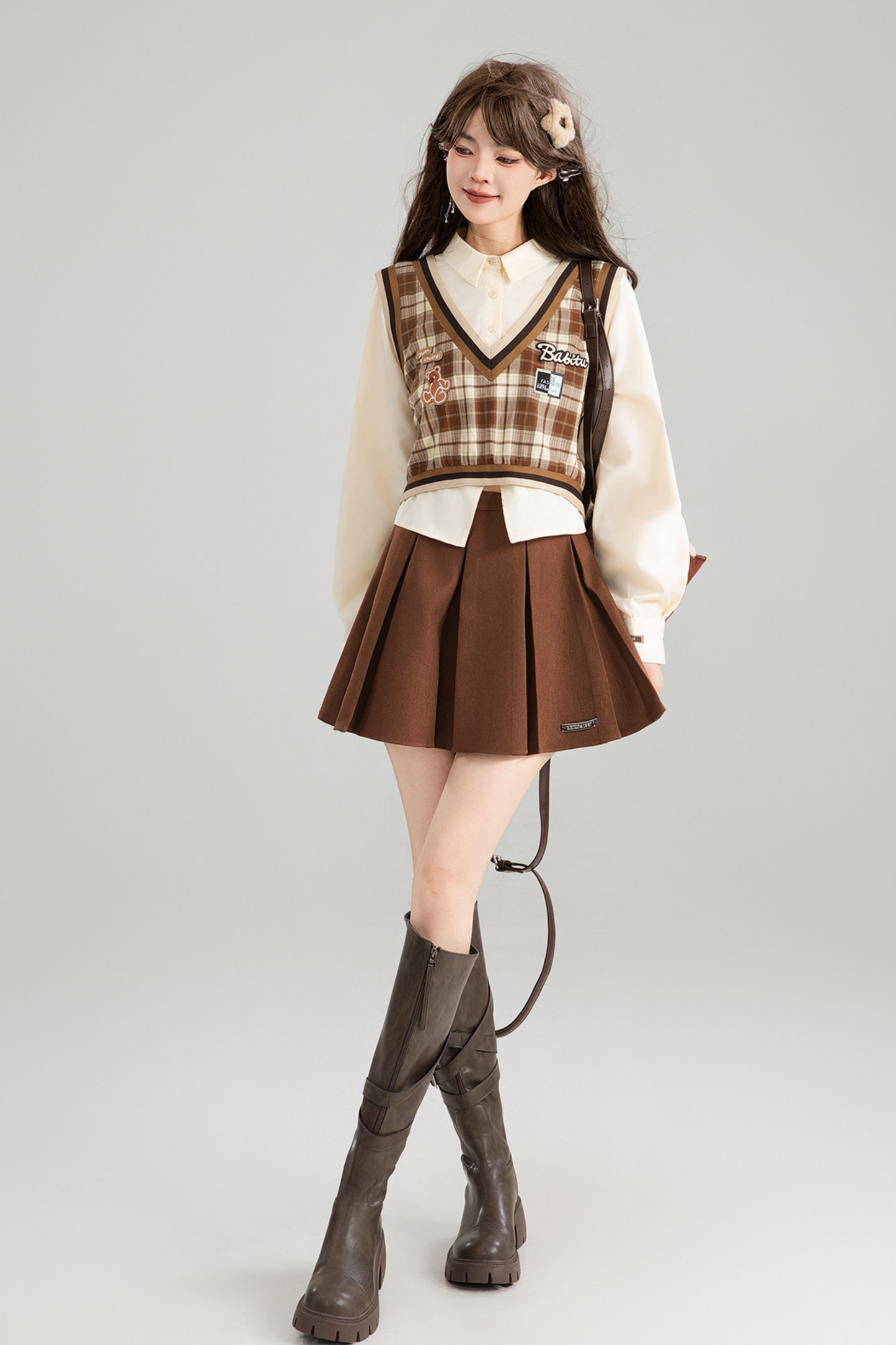 American Plaid Top + Skirt