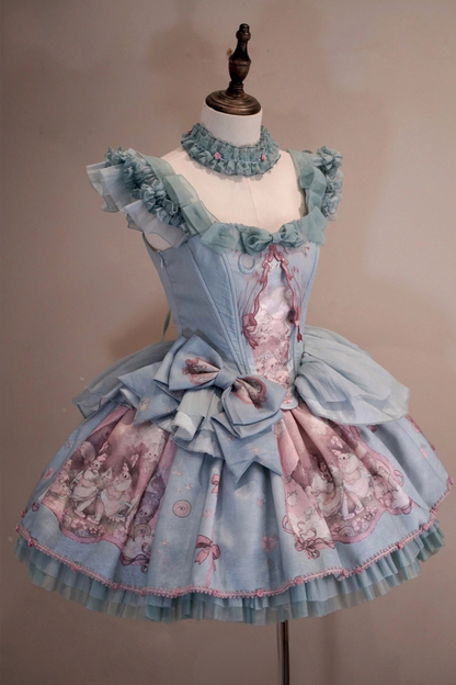 Dreamcore Ballet Lolita Top + Skirt