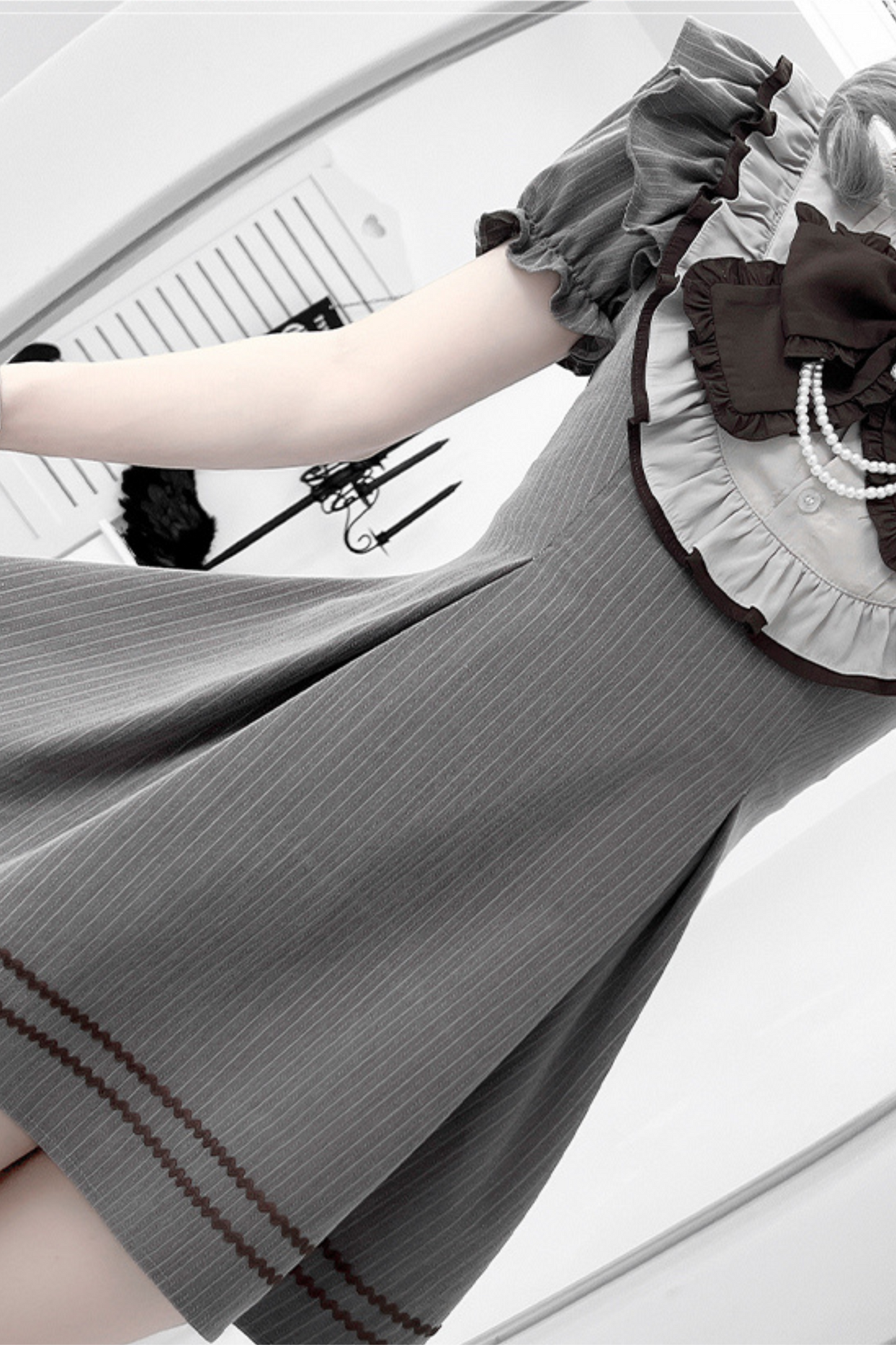 Ribbon Jirai Dark Subculture Dress