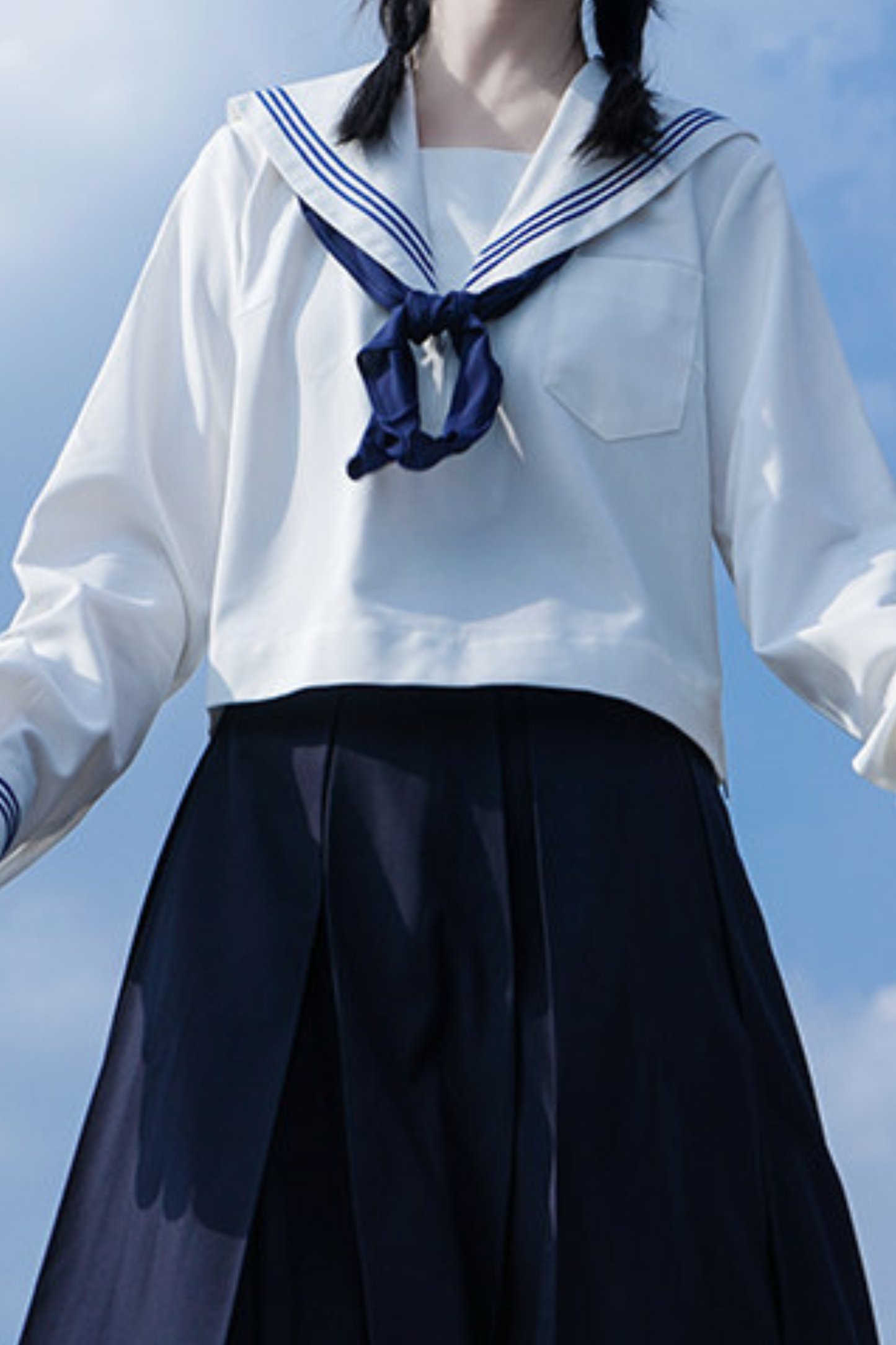 Cryseler Top + Skirt + Socks + Scarf + Scarf Clip