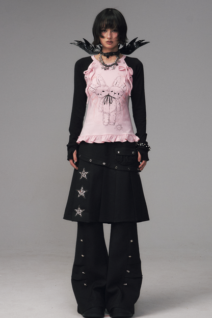 Bicolor Dark Punk Top