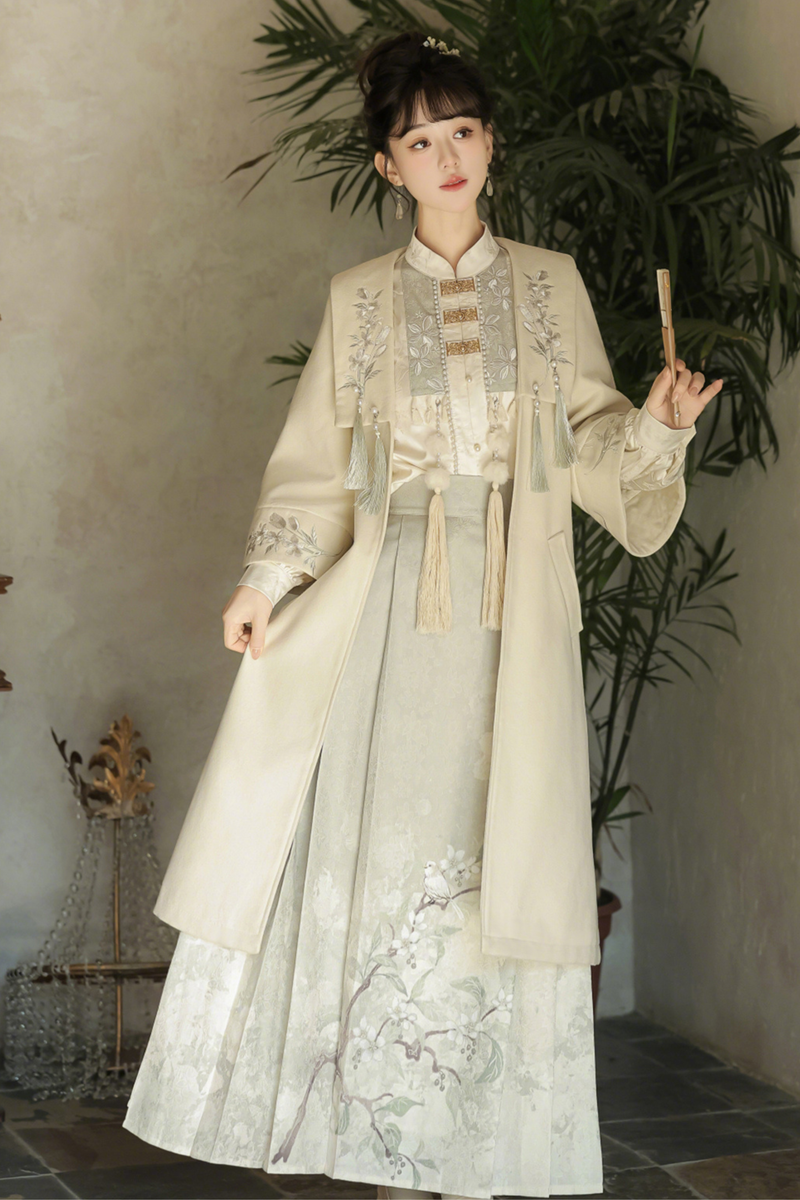 Forest China Coat + Skirt + Top
