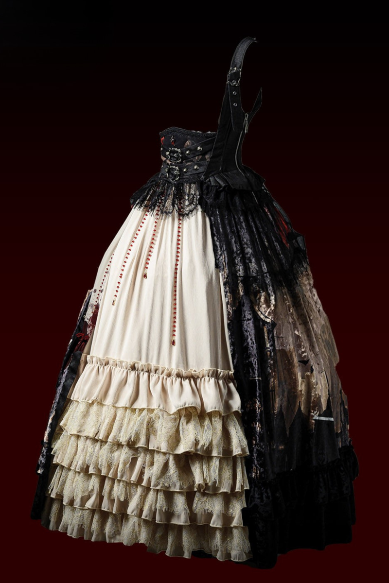 Gothic Lolita Dark Jumper Skirt + Shirt