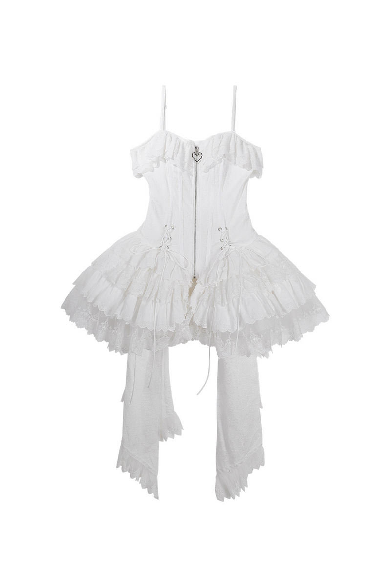 Ribbon Ballet Light Suspender Lolita Skirt Set
