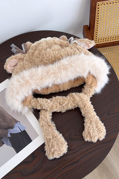 Lamb Fur Hat + Scarf