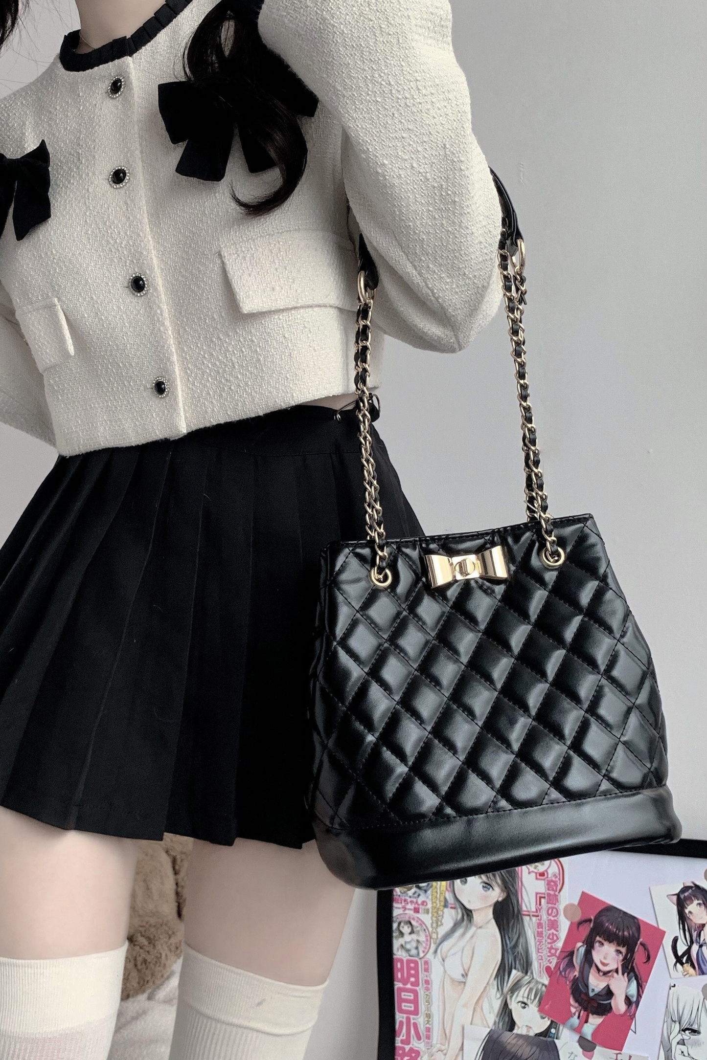 Quilted Bucket Bag