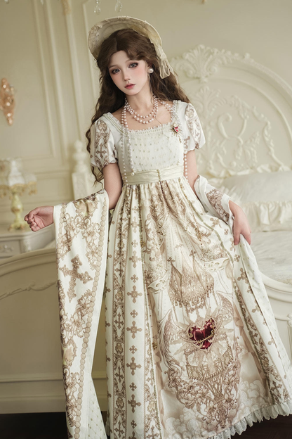 Lolita Dress + Shawl + Necklace