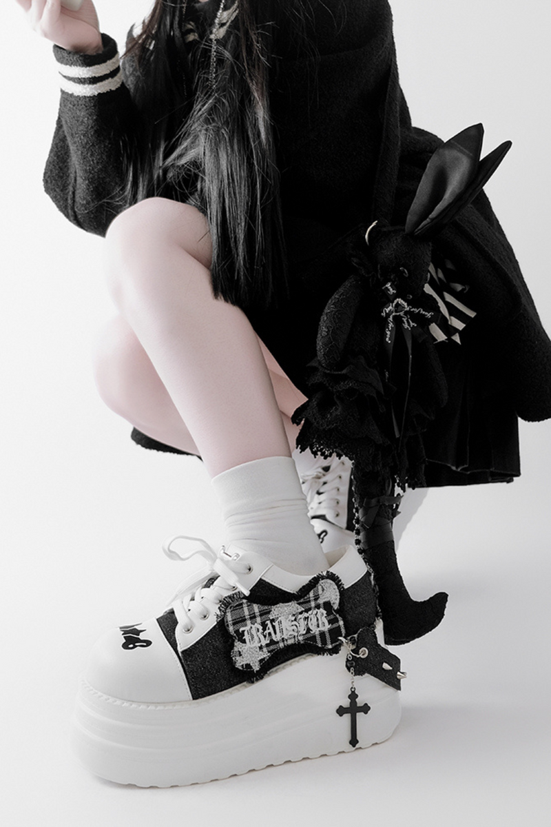 Rock and Roll Subculture Platform Sneakers