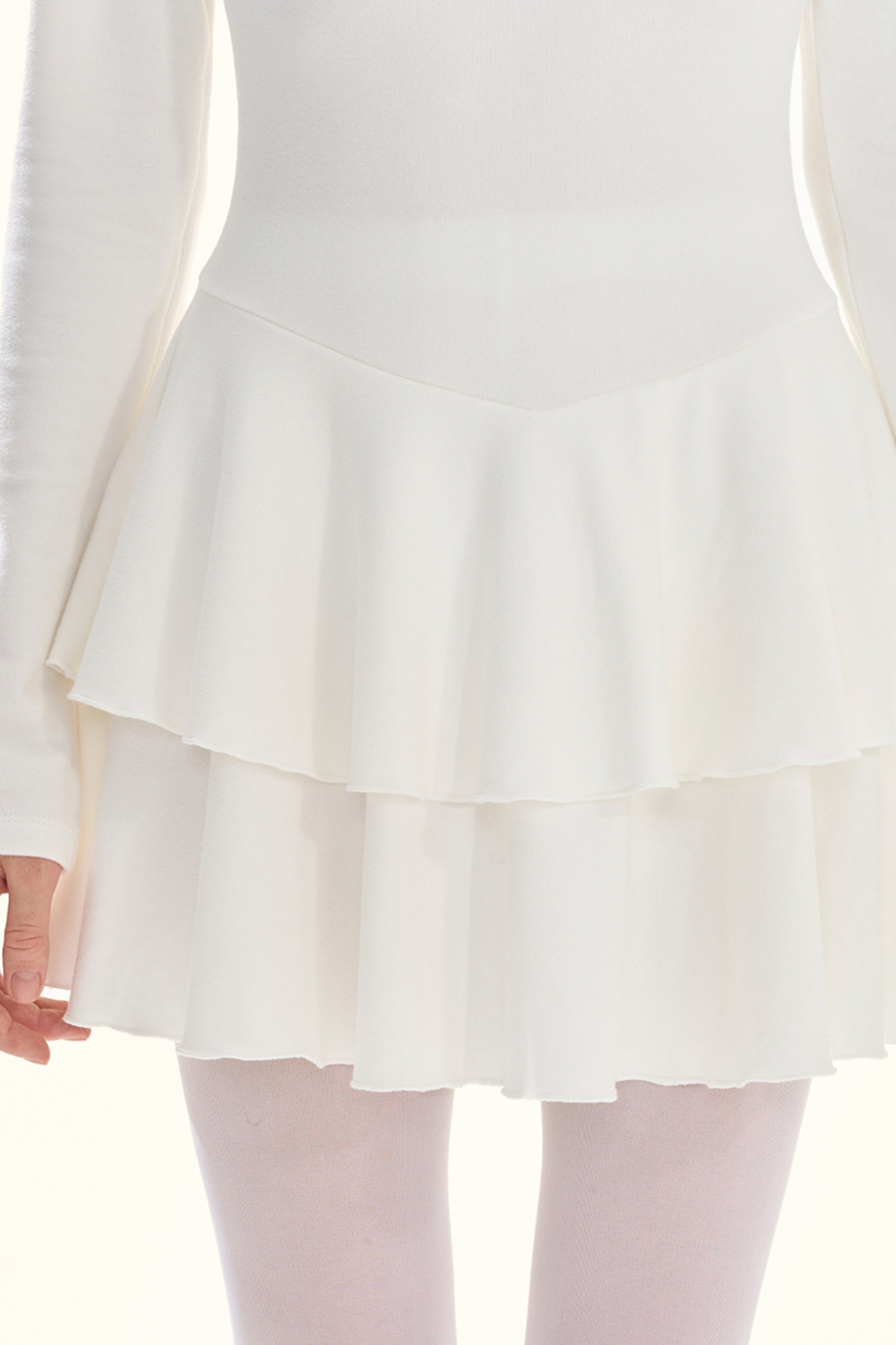 Shirred Drape Pure Dress